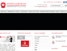 Tablet Screenshot of cbc-dubai.com